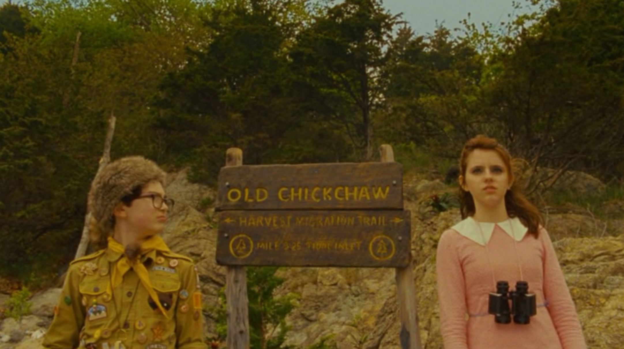 Sam and Suzy in Moonrise Kingdom.